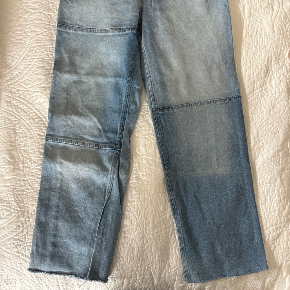 Light Blue patchwork Denim Jeans - image 2